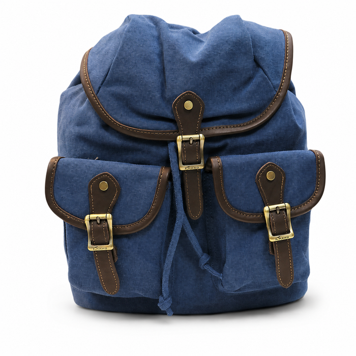 15 Inch Canvas Backpack for School and Travel