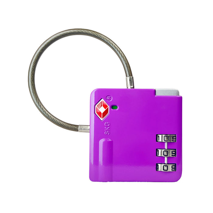 SKG 529B TSA 3-Dial Lock-Purple