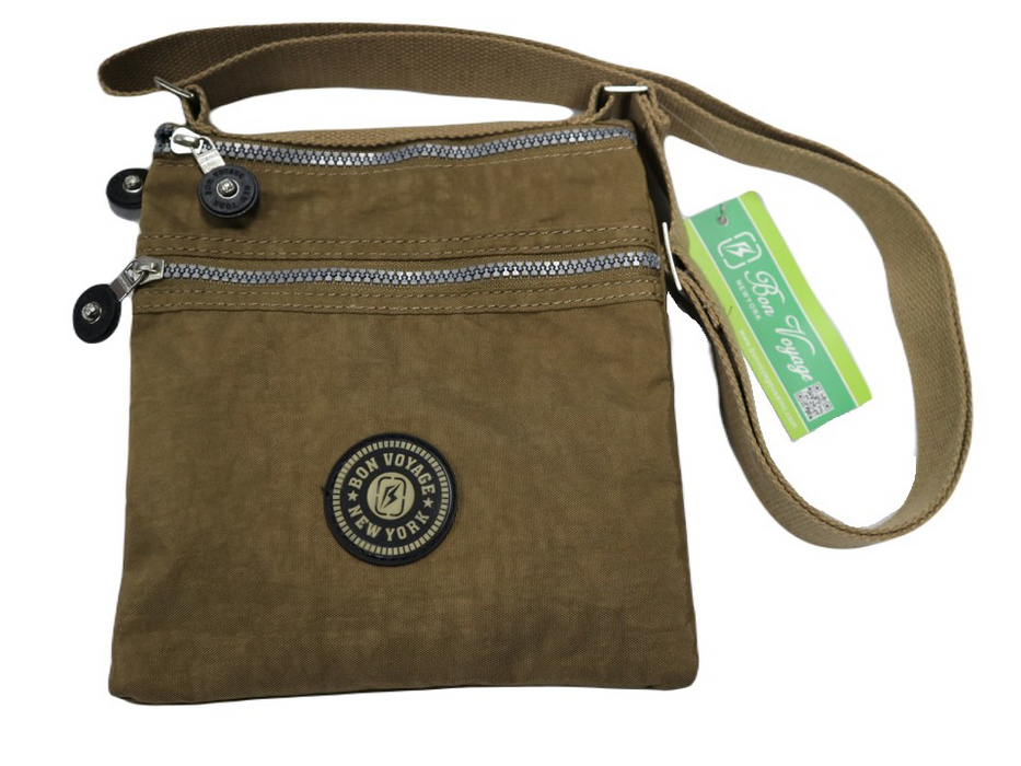 Crossbody Bag Coffee Brown Small Shoulder Sling Purse Travel BW1301