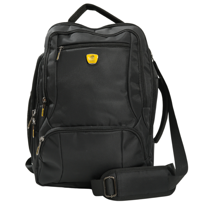 B-2792 Backpack & Messenger Bag 18"-Black