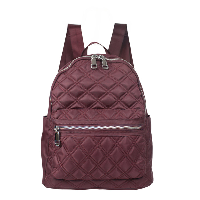 13 Inch Backpack Dark Red Compact School Bookbag Travel Daypack B7116