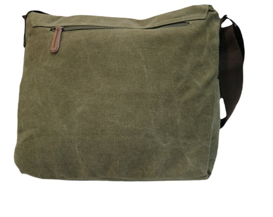 C-MG 8645 Canvas Messenger Bag Olive