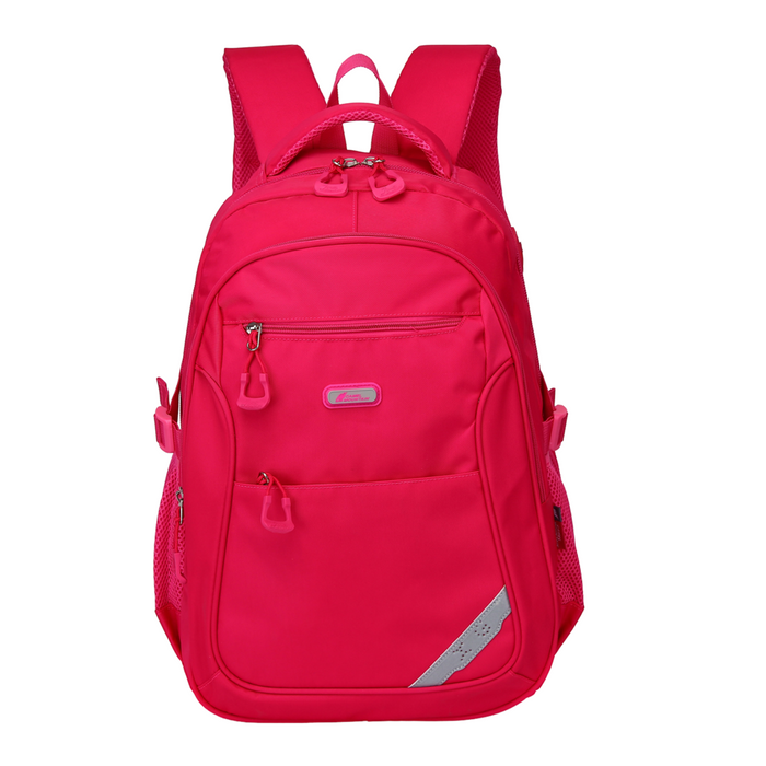 18 Inch Backpack Plum Compact School Travel Bookbag Daypack BT701