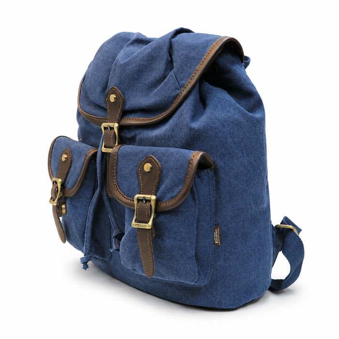 15 Inch Canvas Backpack for School and Travel