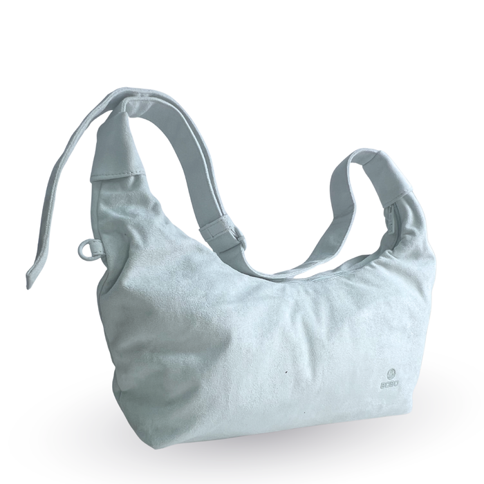 1718# BoBo Suede Crossbody Bag – Soft Shoulder Purse for Women, Everyday Casual Travel Bag