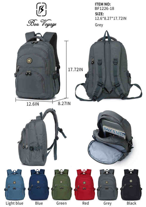 18" Backpack - School & Travel Bag
