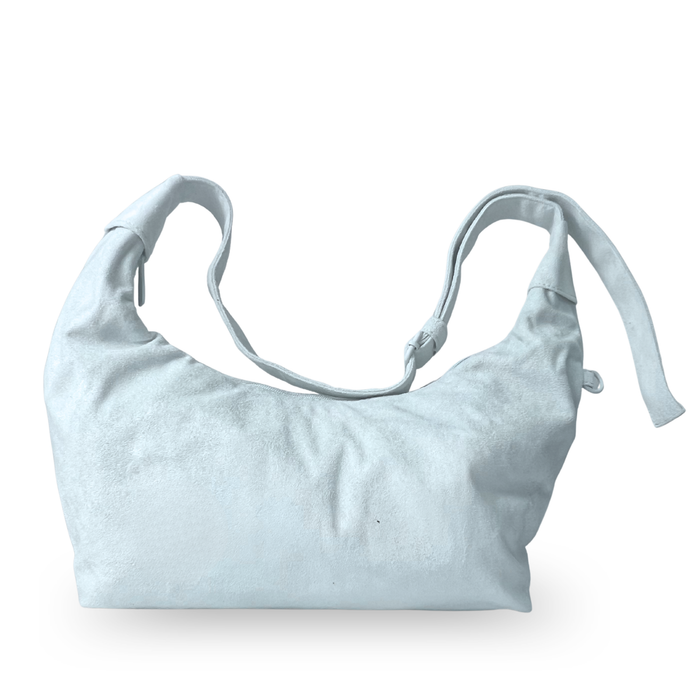 1718# BoBo Suede Crossbody Bag – Soft Shoulder Purse for Women, Everyday Casual Travel Bag