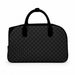 20 Inch Monogram Wheeled Duffel Bag for Weekend Travel - Black