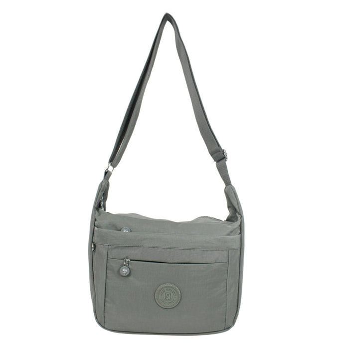 Crossbody Bag Grey Small Shoulder Sling Purse Everyday Travel 8087