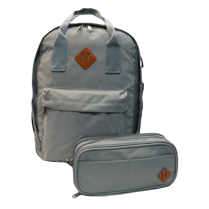 B-2668 Backpack 14.5"-Light Grey