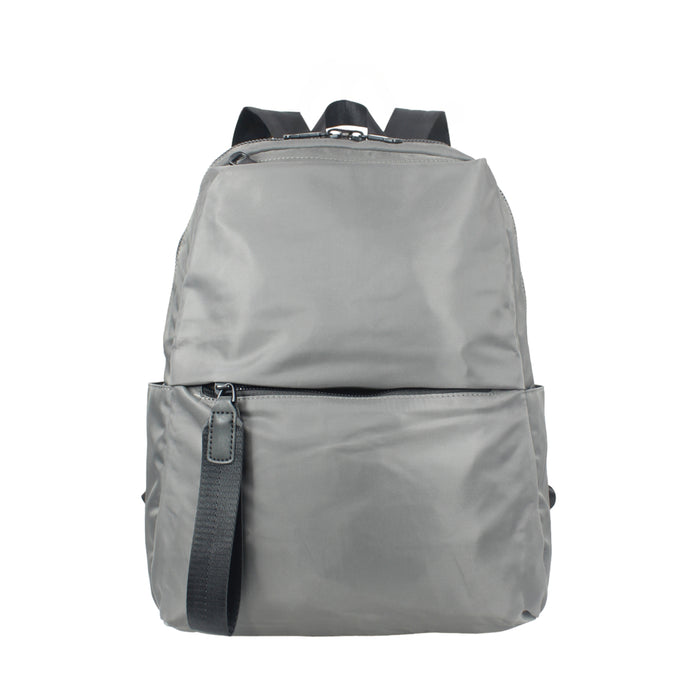 15 Inch Backpack Grey Compact School Bookbag Travel Daypack B7170