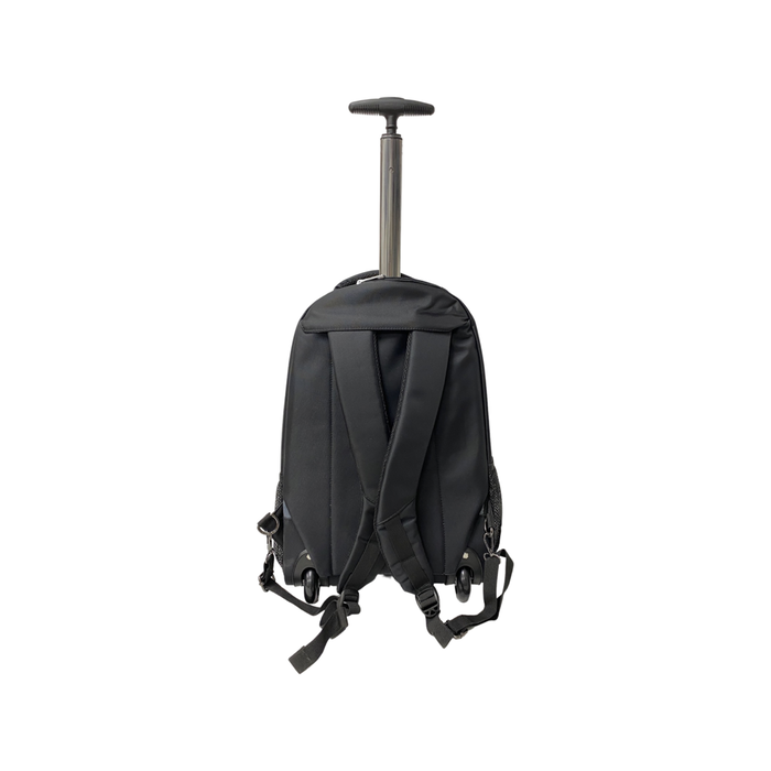Rolling Backpack Blue 19 Inch Wheeled School Bookbag Travel Bag 1909