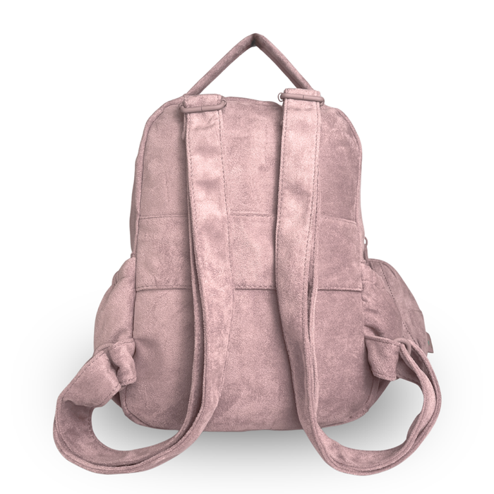 Mini Backpack Pouch Set 2 Piece Suede Small Bookbag 1328