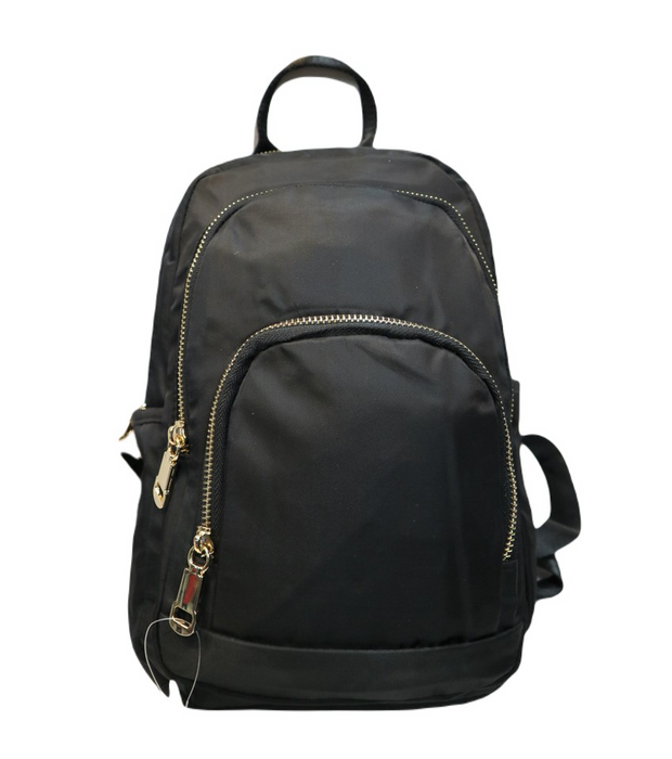 Mini Backpack Black 12 Inch Compact Bookbag Casual School Day Bag TB926