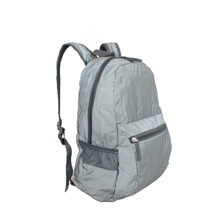 B-B 11038A Packable Backpack 16"- Grey