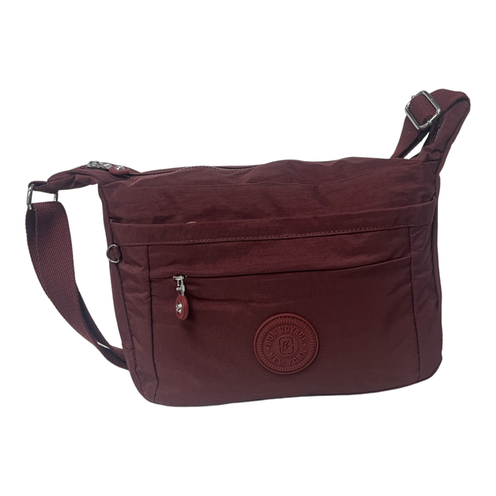 Crossbody Bag Dark Red Shoulder Purse Handbag Womens Travel 8087S