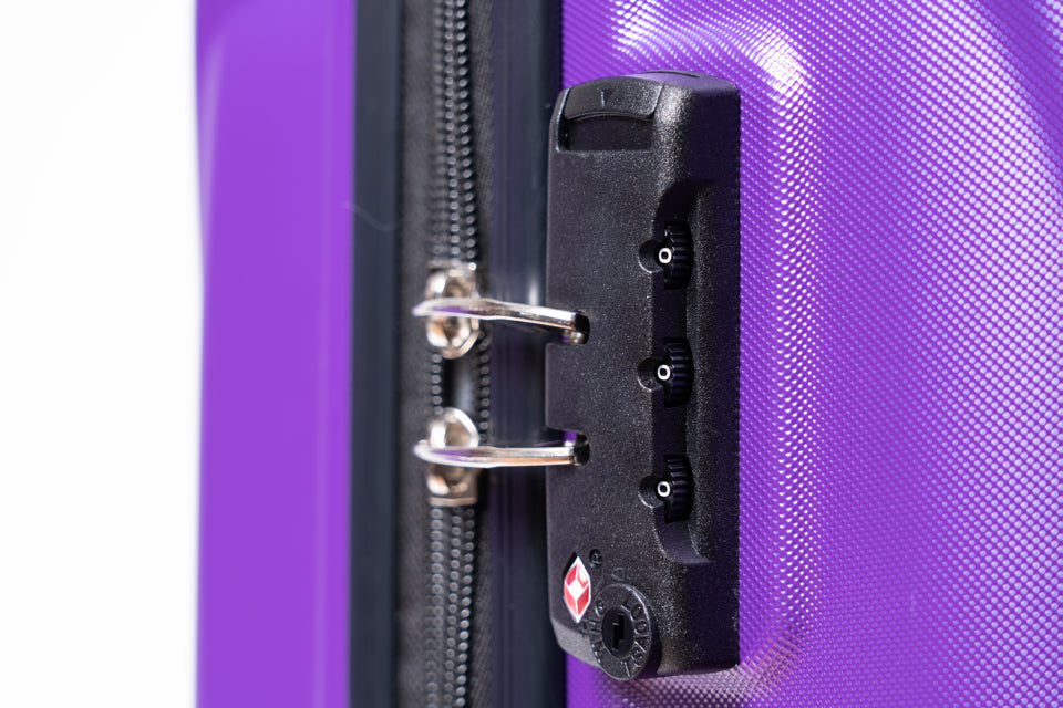 L-948A-3-pc(20'26"30") PC Luggage-Purple(TSA Lock)