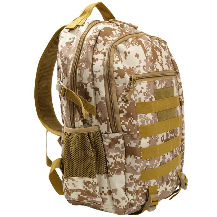 18 Inch Camouflage Backpack - Sand Camou
