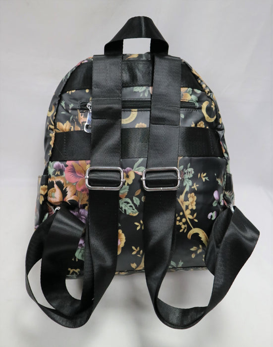 B-TB 7147 Backpack 12"-Black Flower