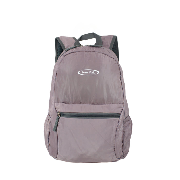 B-B 11038 Packable Backpack 16"- L/Purple