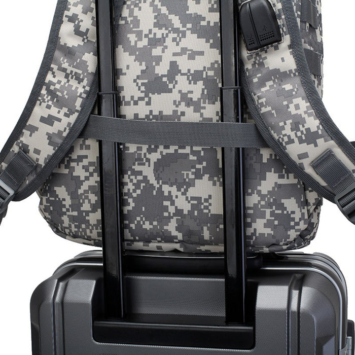 B-38058-3 Backpack Bag-Grey Camou