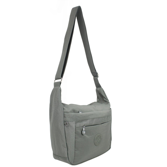Crossbody Bag Grey Small Shoulder Sling Purse Everyday Travel 8087