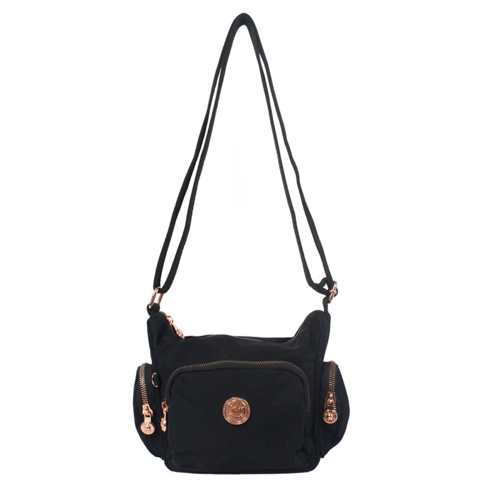 C-B 8718 Cross Body Bag-Black