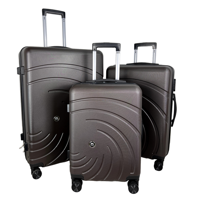 L-6822-3-pc(20'24"28") PC Luggage-Coffee