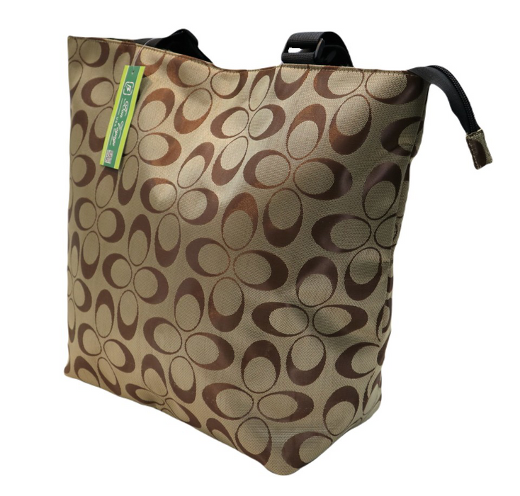 Tote Bag Khaki Shoulder Everyday Work Travel Carry Bag 09005-C