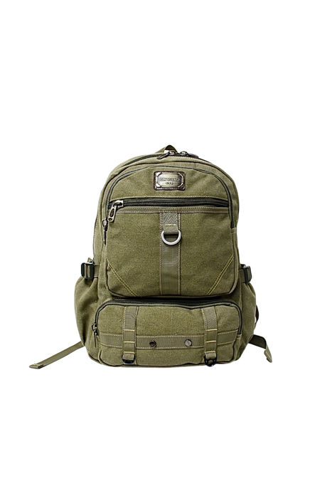 B-BY 6688 Canvas Backpack 18"-Green