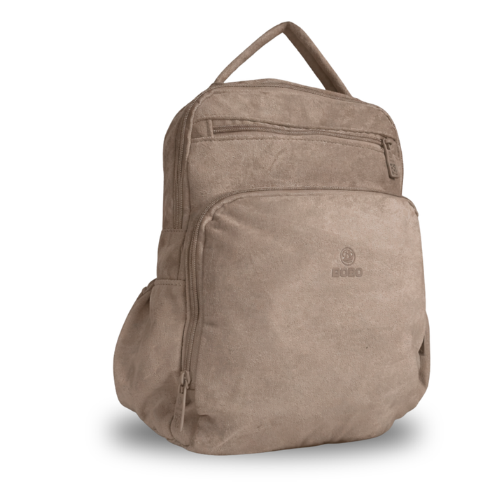 Soft Suede Backpack - Everyday School & Travel Bag