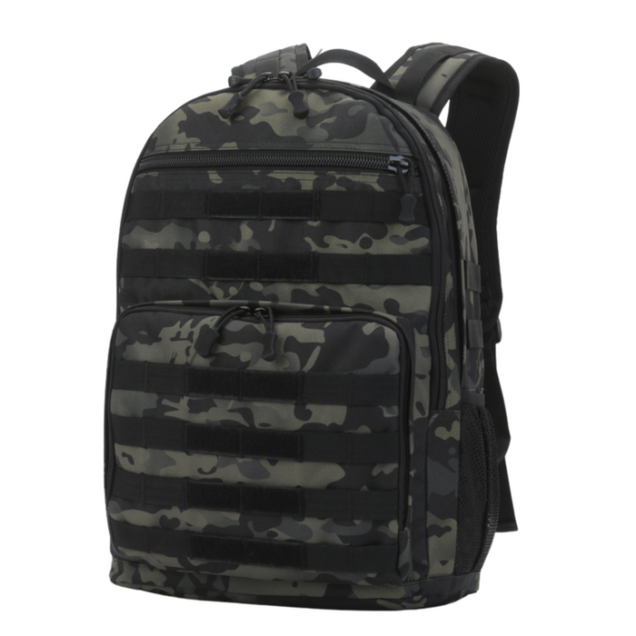 B-3509K-6 Backpack Bag-Black Camou