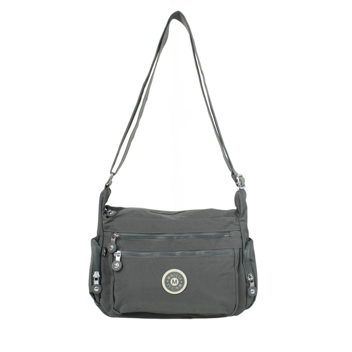 C-B 8704 Cross Body Bag-Grey