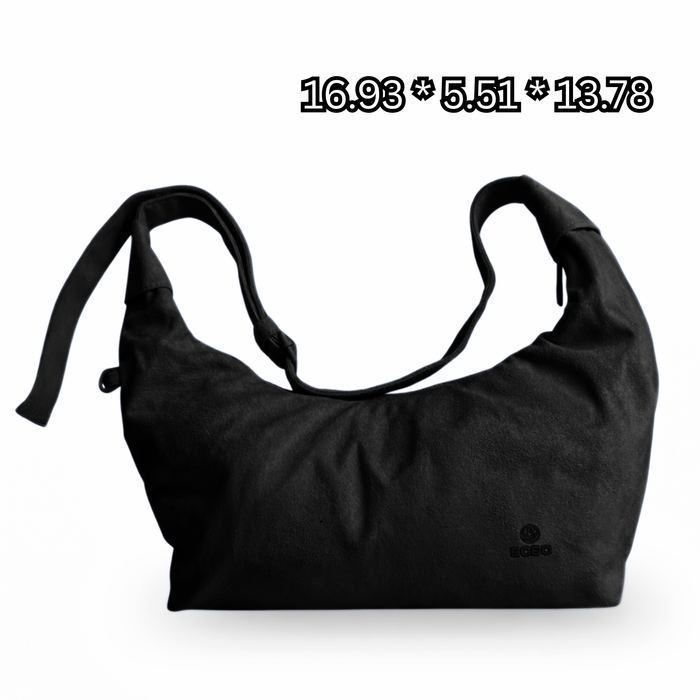 1718# BoBo Suede Crossbody Bag – Soft Shoulder Purse for Women, Everyday Casual Travel Bag