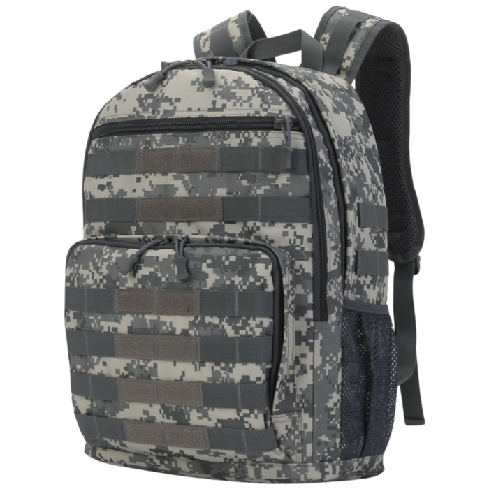 Camouflage Bookbag Day Bag - Grey Camou