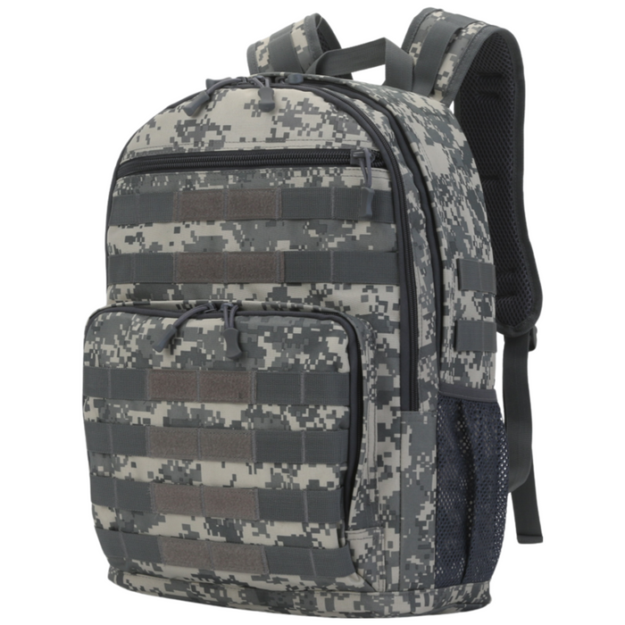 B-3509K-3 Backpack Bag-Grey Camou