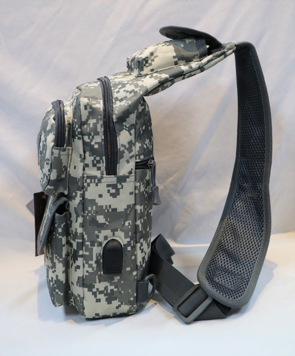 C-36066-3 Crossbody Bag-Grey Camou