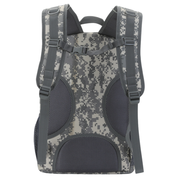 Camouflage Bookbag Day Bag - Grey Camou