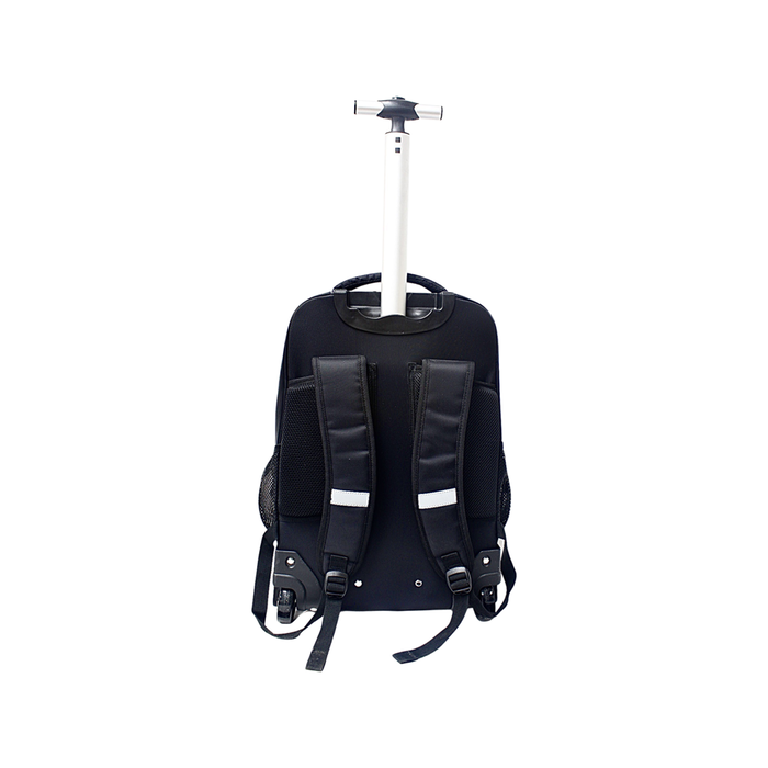 Rolling Backpack Navy 19 Inch Wheeled School Bookbag Travel Bag 1932
