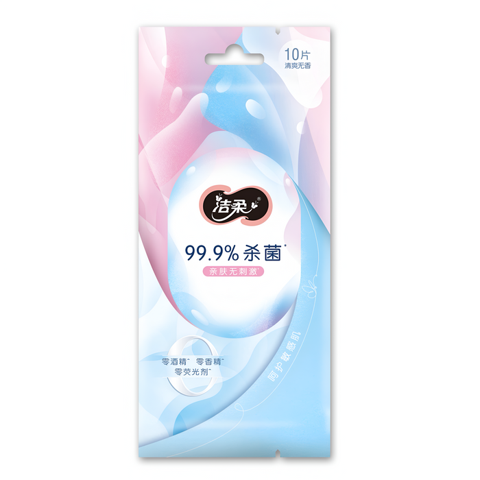Tissue-#JS006-10 Sanitizer Wet Wipes 10pcs/Bag 60 Bags/Case