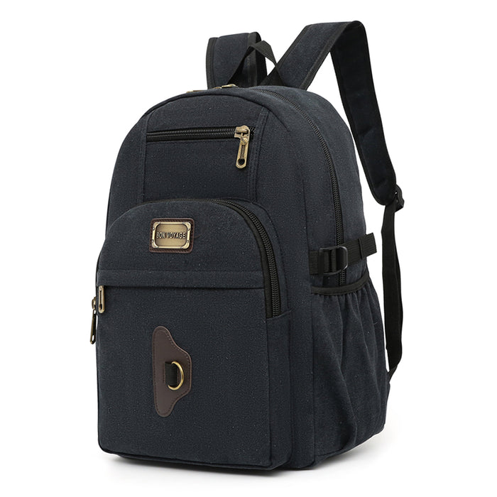 B-BQ 6106 Canvas Backpack-Black