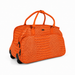 20 Inch Crocodile Embossed Wheeled Duffel Bag for Travel - Orange