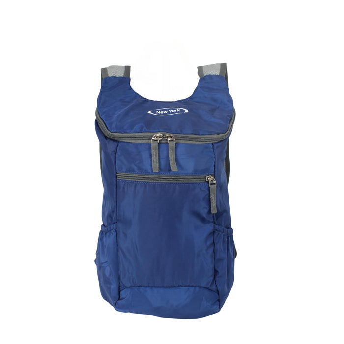 B-B 11039 Packable Backpack 16"- Blue