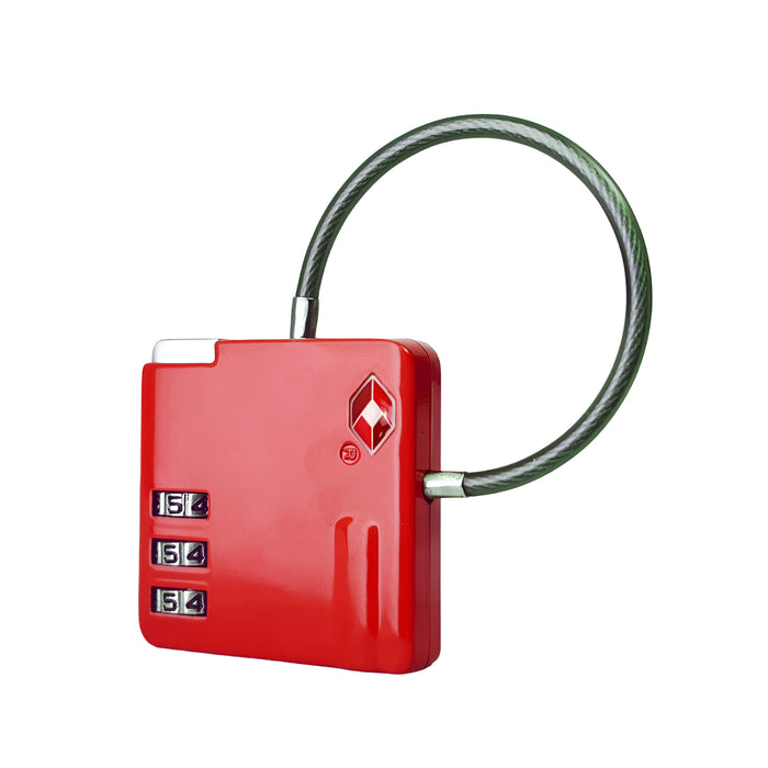 SKG 529B TSA 3-Dial Lock-Red