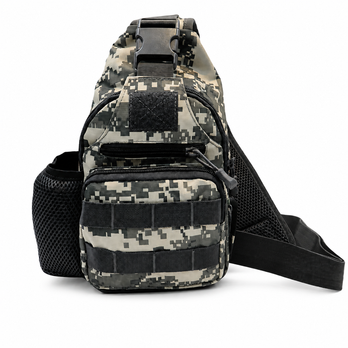 Grey Camo Shoulder Bag for Everyday Carry