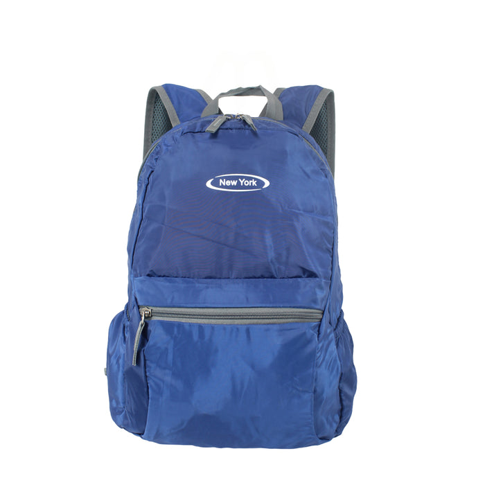 B-B 11038 Packable Backpack 16"- Blue