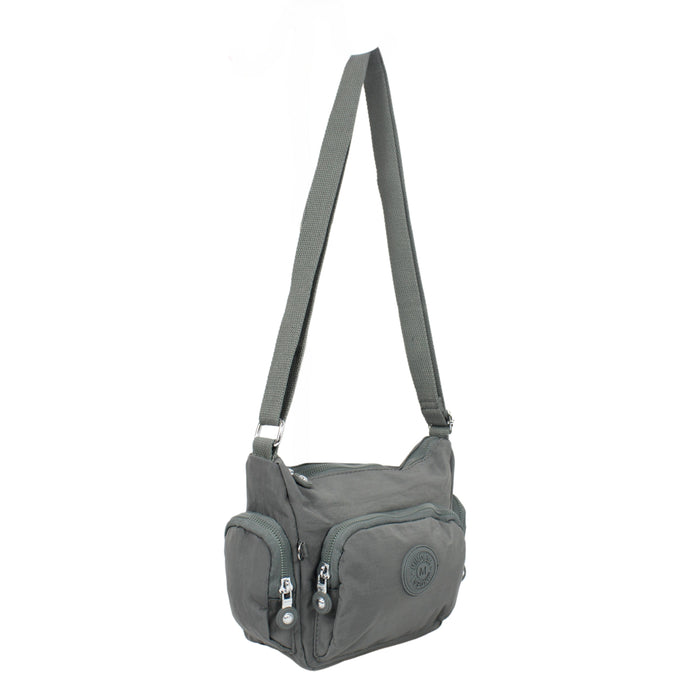 C-B 8713 Cross Body Bag-Grey