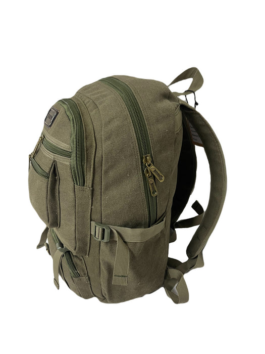 B-BQ 6628 Canvas Backpack-Green