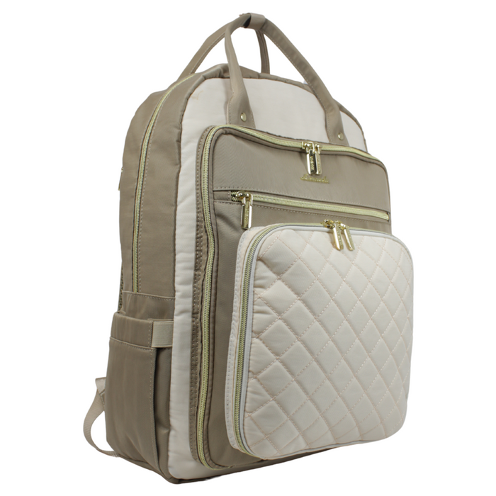 B-2752-Backpack-Beige 17"