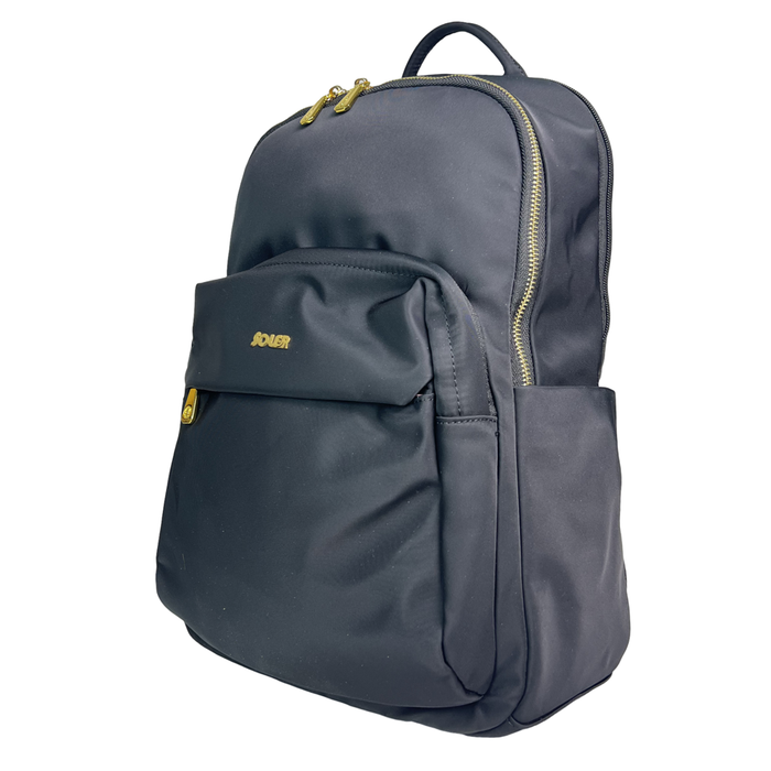 15 Inch Backpack Black Casual School Bookbag Everyday Daypack PA502X